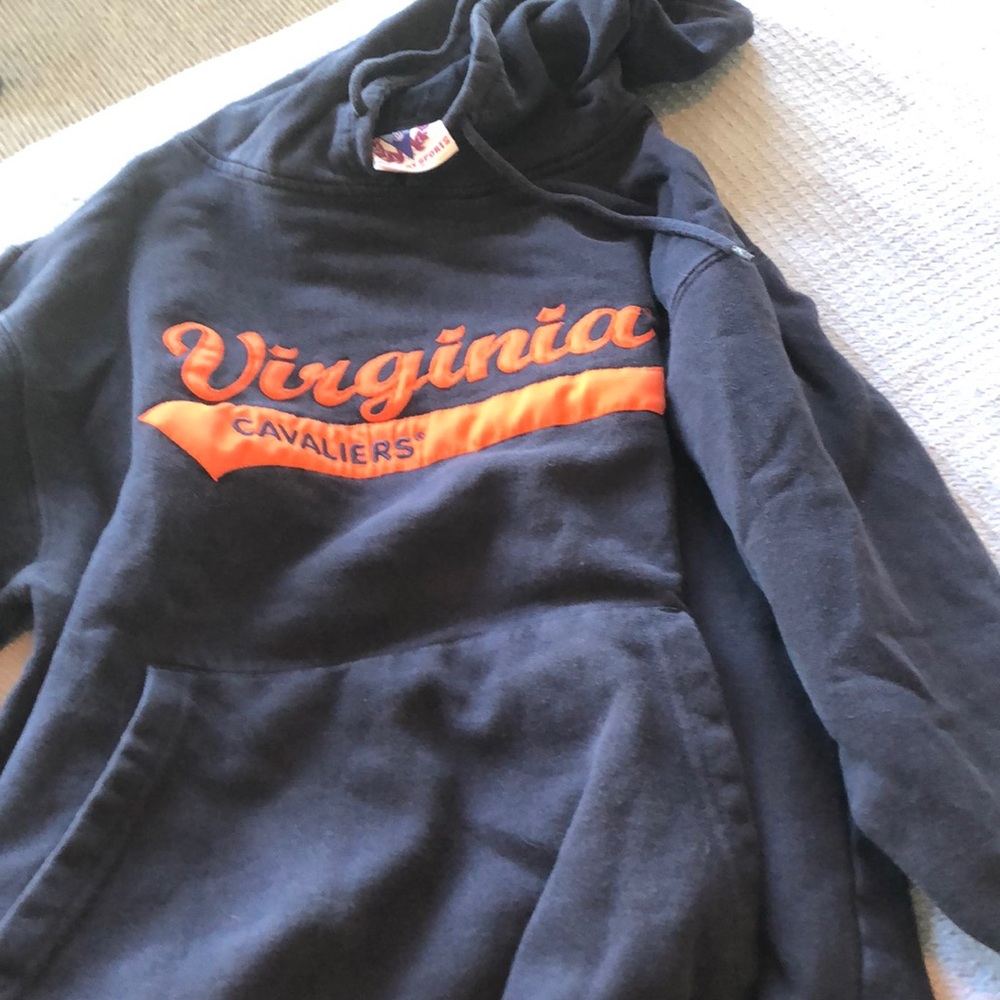 virginia cavaliers navy sweatshirt size m